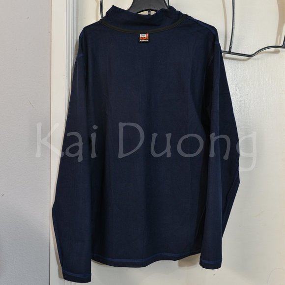32 Degrees Heat Men's Tech 1/4 zip‎ Pullover Navy - Picture 5 of 5